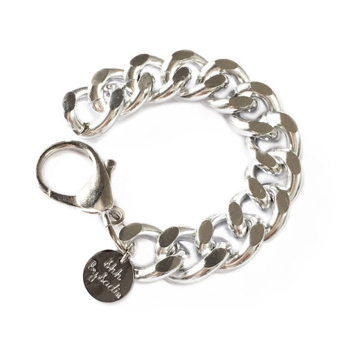 Pulseira Corrente Grossa Dourada e Prateada — Aço Inoxidável